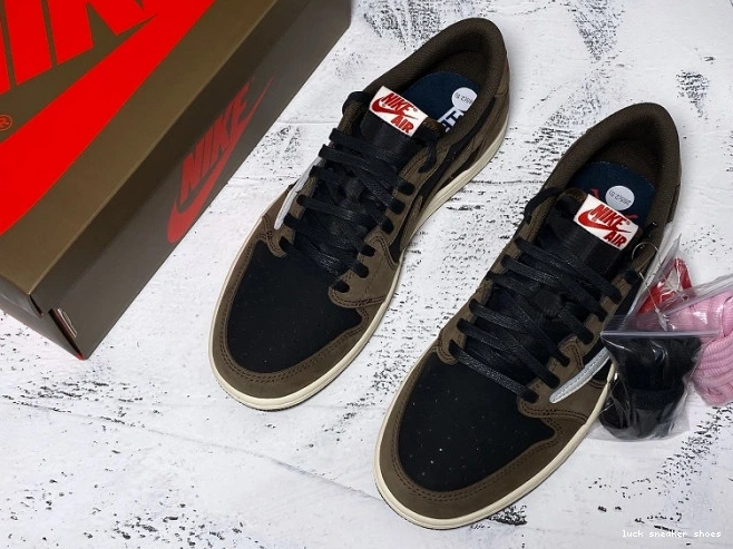 Rep LUCY Dark Travis Mocha Scott SP 1 Jordan x CQ4277-001 OG Air Low 0710